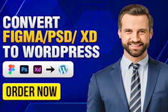 convert your figma or xd to elementor wordpress website