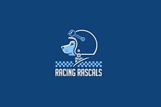 design awesome racing rascals logo