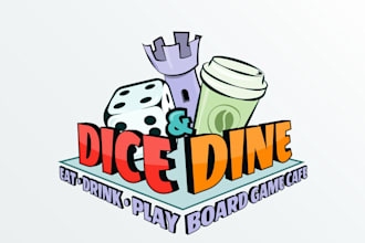 do professional super dice logo and custom design