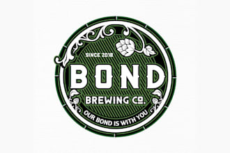 design gorgeous home brew shop brewery logo