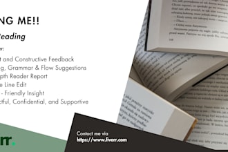 be your beta reader and give honest feedback