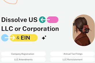 dissolve US llc close corporation dissolution and cancel ein