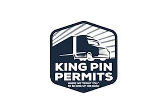 design attract classic truck drivers logo