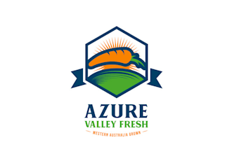 design high resolution vegetable box logo