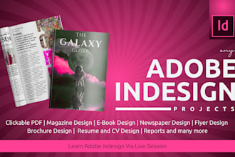 design professional adobe indesign projects