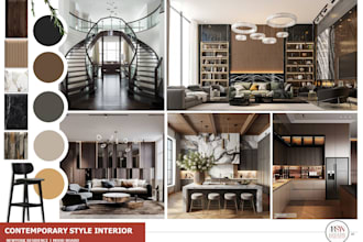 create custom moodboards for architecture or interior design