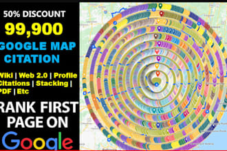 99000 google maps citations for local SEO and gmb ranking
