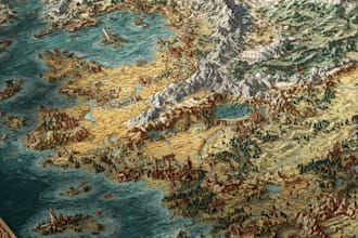make fantasy, retro and vintage maps