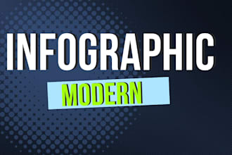 design modern and professional infographic for your business or report