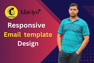 do mailchimp template or email template design or newsletter design