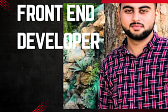 do front end web developer in react js