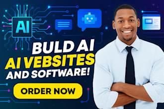 build ai websites and software, ai website development, ai chatbot for website