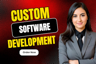 custom ai software development web app desktop app crm pos full stack developer