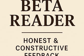 beta reading with honest and constructive feedback