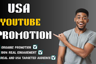 do USA youtube promotion, USA video promotion to real USA audience