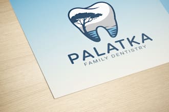 make professional dentistry family dental logo design