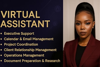 be your VA, ops manager, exec support for founders, ceos and businesses