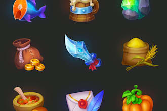 create props and icons for games