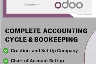 do odoo accounting and bookkeeping, bank reconciliation, and accounts cleanup