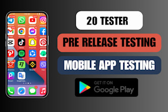 test your mobile app QA testing 20 testers google play prerelease closed testing