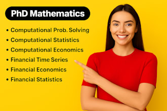 help in computational statistics economics problem solving financial time series
