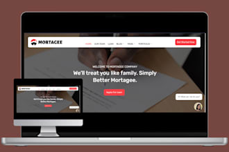 build business loan website mortgage website payday loan website landing page