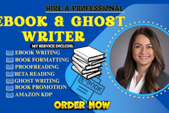 high quality ebook ghostwriting and ebook writing service
