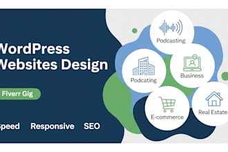 build podcast website, radio streaming website, music website