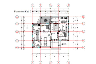 draw professional 2d architectural floor plans in autocad or revit