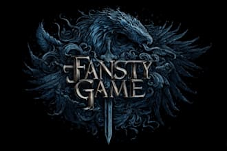 design an fantasy game logo and branding