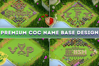 design your coc village based on your clash of clans name