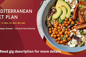 create a customized mediterranean diet plan based on your needs and health goals