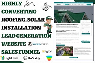 generate fresh homeowner solar leads roofing leads  gutter solar roofers website