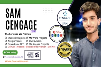 do your urgent sam cengage microsoft office projects  or any other projects