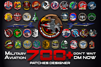 design super airforce, military patches and logo