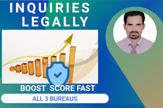 fix incorrect credit report inquiries  and improve your credit  profile legally