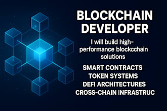 blockchain developer for smart contracts, tokens layerzero bridges staking