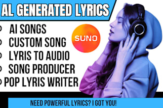 ai generated custom songs producer suno lyrics music writer pop lyrics to audio