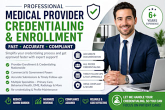 do credentialing and provider enrollment for US medical providers