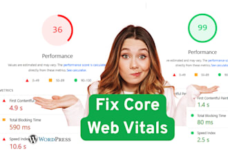 fix lcp, cls, and speed issues on wordpress to improve core web vitals