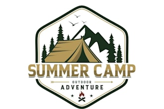 create an awesome summer camp logo just in 16 hours