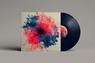 make creative music album cover art or music song artwork