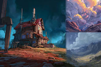 do the landscape illustration or concept art for you