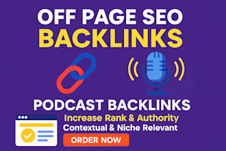 provide high quality podcast links from apple, spotify, and more