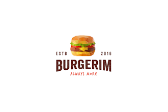 design a modern geometric burger or restaurant logo