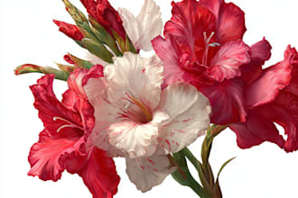 draw a realistic botanical illustration