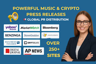 write music crypto press release uae uk canada german usa news pr distribution
