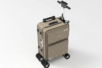 create 3dtextile design, luggage bag, traveling  bag animation and custom design
