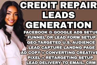 credit repair leads credit consulting leads financial service leads facebook ads