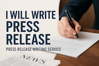 write press release, press release writing service